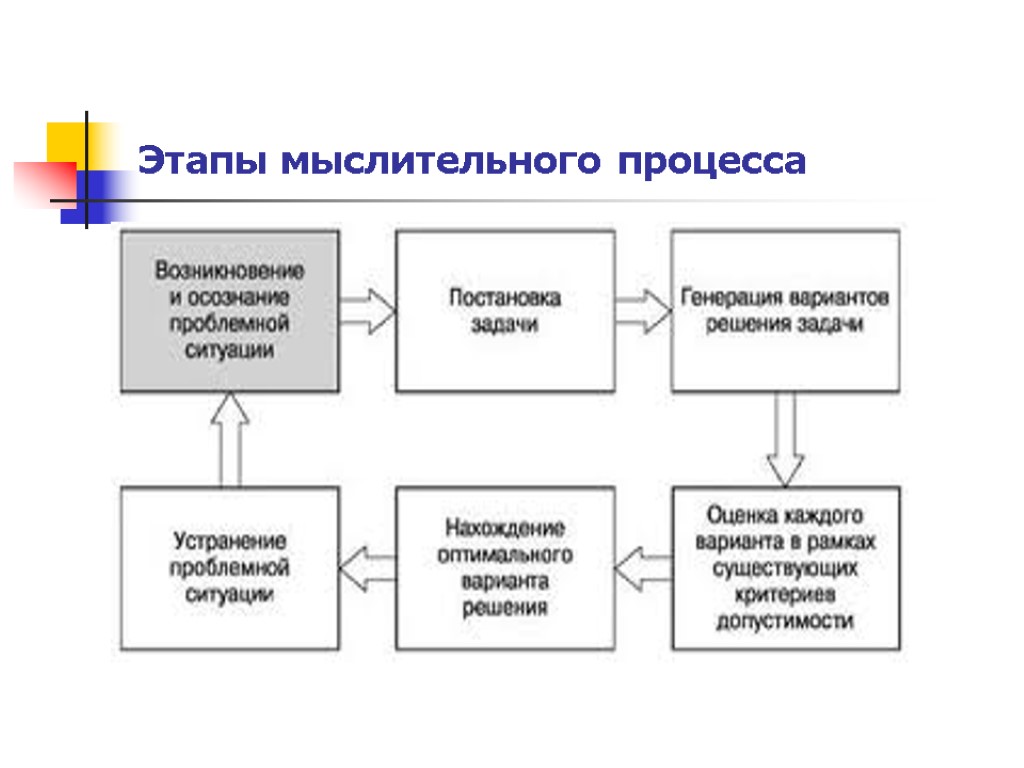 Этапы мыслительного процесса